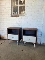 2 Nachtkastjes met lade, Ophalen, Nieuw, 55 tot 70 cm, 45 tot 65 cm