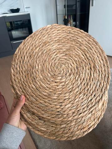 Rieten Placemats - Set van 6 beschikbaar voor biedingen
