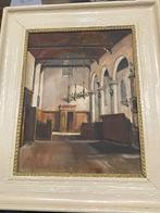 Schilderij Grote of Sint-Bavokerk Haarlem - H. Kuipers, Antiek en Kunst, Ophalen of Verzenden