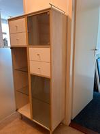 Mooie Kast met Glas en Lades, Huis en Inrichting, Kasten | Vitrinekasten, Ophalen, Gebruikt, 50 tot 100 cm, Glas