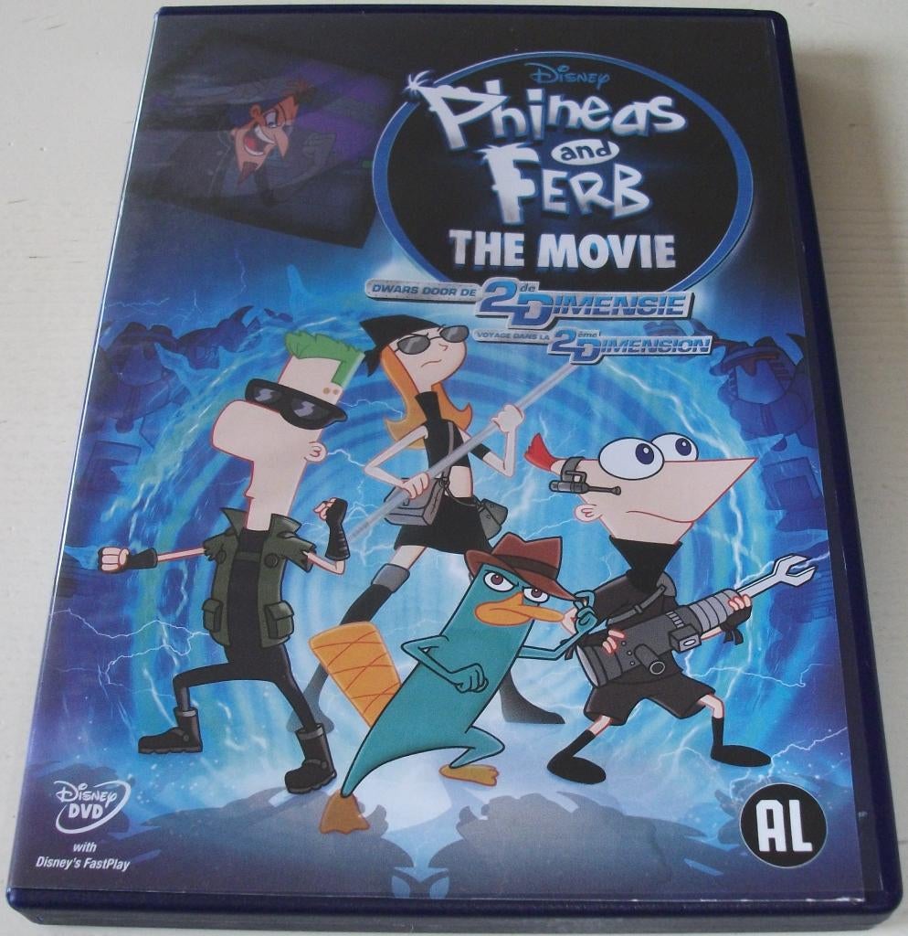 Dvd *** PHINEAS AND FERB *** The Movie Walt Disney, Cd's en Dvd's, Tekenfilm, Ophalen of Verzenden, Zo goed als nieuw, Alle leeftijden