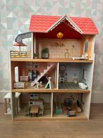 Poppenhuis gemeubileerd, Ophalen, Zo goed als nieuw, Poppenhuis