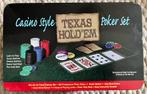 Pokerset - Texas hold’em - casino style - nieuw, Hobby en Vrije tijd, Gezelschapsspellen | Kaartspellen, Ophalen of Verzenden