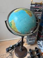 Vintage Wereldbol met Standaard, Ophalen of Verzenden, Gebruikt