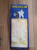 Michelin emaille reclamebord bandendruk 1967 Garage deco, Ophalen of Verzenden, Gebruikt, Reclamebord