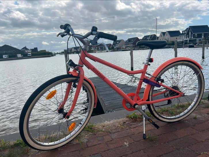 Riverside meisjesfiets 24 inch, 6 versnellingen, Fietsen en Brommers, Fietsen | Meisjes, Gebruikt, 24 inch, Handrem, Versnellingen