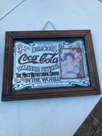 Oude Coca-Cola Spiegel 33x25 cm, Antiek en Kunst, Antiek | Spiegels, Ophalen of Verzenden, Rechthoekig, Minder dan 50 cm, Minder dan 100 cm
