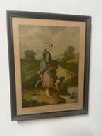 Oude prent, Antiek en Kunst, Kunst | Etsen en Gravures, Ophalen of Verzenden