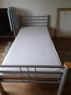 Eenpersoons bed metaal 90x200, Huis en Inrichting, Ophalen, 90 cm, Eenpersoons, Wit