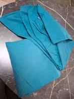 2x Petrol Eenpersoons Hoeslakens Essenza - Nieuwstaat, Eenpersoons, Blauw, Hoeslaken of Sloop, Ophalen of Verzenden