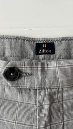 ZGAN Zilton chino W32/L34  lichtbeige ruit, Maat 52/54 (L), Beige, Ophalen of Verzenden, Zo goed als nieuw