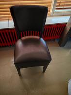 Elegante bruine stoel, Gebruikt, Bruin, Hout, Ophalen of Verzenden