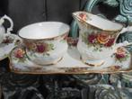Engels Roomstel met roze, gele en rode rozen (Old Country), Ophalen of Verzenden