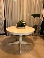Ikea Ingatorp ronde uitschuifbare tafel, Ophalen, Kunststof, Gebruikt, 100 tot 150 cm