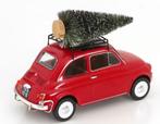 Fiat 500 L 1968 Rood  KERSTMIS EDITIE 1/18 NOREV ref. 187779, Hobby en Vrije tijd, Modelauto's | 1:18, Verzenden, Nieuw, Auto