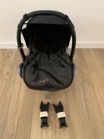 Maxi Cosi met voetenzak & Bugaboo adapters, Autogordel of Isofix, Gebruikt, Maxi-Cosi, Zijbescherming