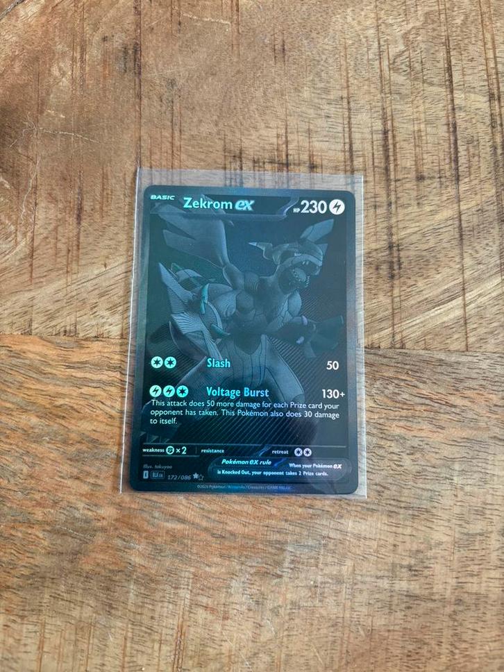 Zekrom Ex BLK 172 - Blackbolt Pokemon kaart, Hobby en Vrije tijd, Verzamelkaartspellen | Pokémon, Zo goed als nieuw, Ophalen