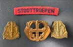 KL set emblemen Stoottroepen, Verzamelen, Ophalen of Verzenden, Landmacht, Nederland, Embleem of Badge