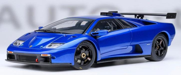 Autoart 1:18 Lamborghini Diablo GTR 1999 Monterey Blue, Hobby en Vrije tijd, Modelauto's | 1:18, Nieuw, Auto, Autoart, Ophalen of Verzenden