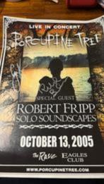 Porcupine Tree poster handtekeningen Harrison Barbieri, Verzamelen, Muziek, Artiesten en Beroemdheden, Ducoso, Ophalen of Verzenden