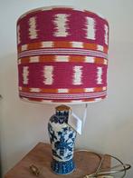 Handgemaakte lampenvoet met handgemaakte lampenkap., Ophalen of Verzenden, Zo goed als nieuw, Rond, Minder dan 25 cm