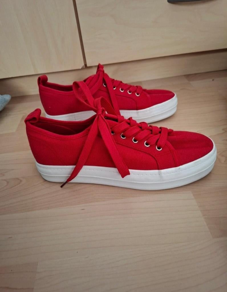 NIEUW Rode gympen sneakers, Nieuw, Sneakers of Gympen, Rood, Verzenden