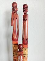 Mooi houten beeldje masai hand gemaakt, Ophalen of Verzenden