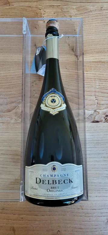Lege Magnum 1,5 liter Delbeck Champagne 1995 in koffer beschikbaar voor biedingen