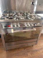Rvs Pelgrim gasfornuis, Witgoed en Apparatuur, Fornuizen, Ophalen, Gebruikt, 4 kookzones, Gas