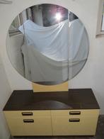 Vintage kaptafel / toilettafel met grote inklapbare spiegel, Huis en Inrichting, Ophalen, Overige materialen, Gebruikt, 100 tot 150 cm