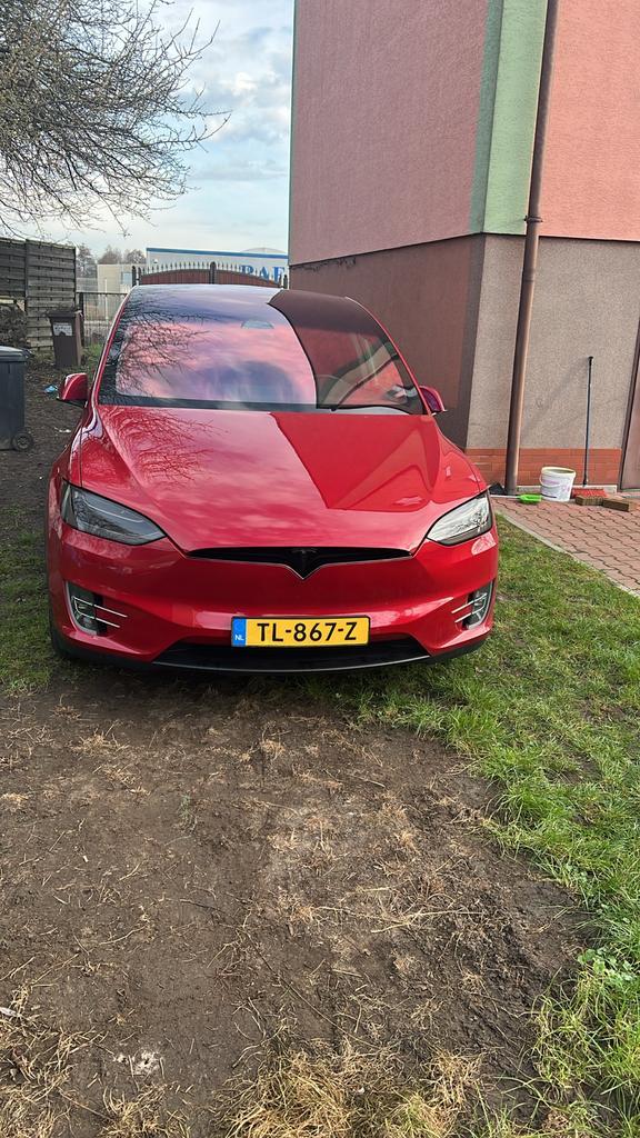 Tesla Model X 2018 Rood, Auto's, Tesla, Particulier, Model X, 4x4, ABS, Achteruitrijcamera, Adaptieve lichten, Adaptive Cruise Control
