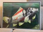 Origineel airbrush schilderij "Showa koi" door Gregor Meijer, Ophalen of Verzenden