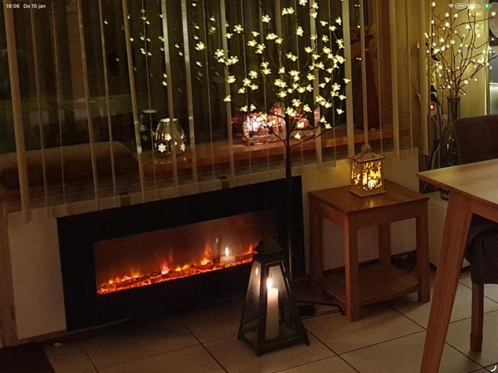 Livn Brighton elektrische sfeerhaard, Huis en Inrichting, Kachels, Gebruikt, Vrijstaand, Overige soorten, Elektrisch, Verzenden