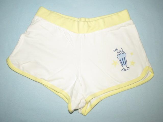 1 EURO OF GRATIS Korte broek wit lichtgeel met ijsje, mt 164, Kinderen en Baby's, Kinderkleding | Maat 164, Zo goed als nieuw