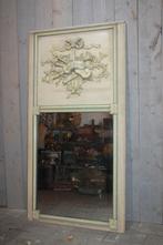 Grote antieke Franse spiegel, Antiek en Kunst, Ophalen, Overige vormen, 50 tot 100 cm, 150 tot 200 cm