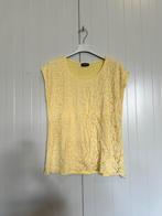 Geel dames tshirt met kant maat l, Maat 38/40 (M), Geel, Ophalen of Verzenden, Zo goed als nieuw