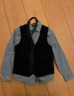 Overhemd met gilet en stropdas maat 134, Kinderen en Baby's, Kinderkleding | Maat 134, Ophalen of Verzenden, Zo goed als nieuw
