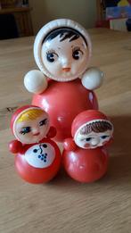 Oude retro Tuimelaar rinkelende Roly Poly popjes Tumbler Toy, Antiek en Kunst, Antiek | Speelgoed, Ophalen of Verzenden