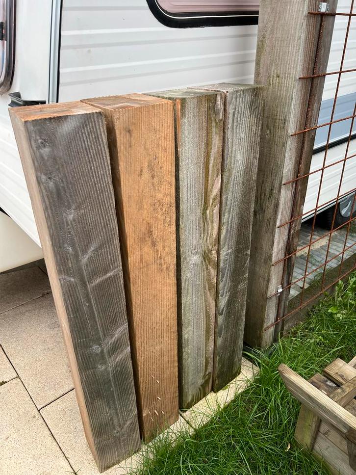 Diverse Houten Balken/Planken - Gebruikt, Doe-het-zelf en Verbouw, Hout en Planken, Gebruikt, Balk, Grenen, Minder dan 200 cm