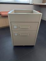 Ikea Idasen ladeblok op wielen beige, Ophalen, Minder dan 50 cm, 1 of 2 laden, Zo goed als nieuw