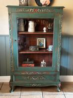 Brocante vitrinekast Queen ann style, Antiek en Kunst, Antiek | Meubels | Kasten, Ophalen