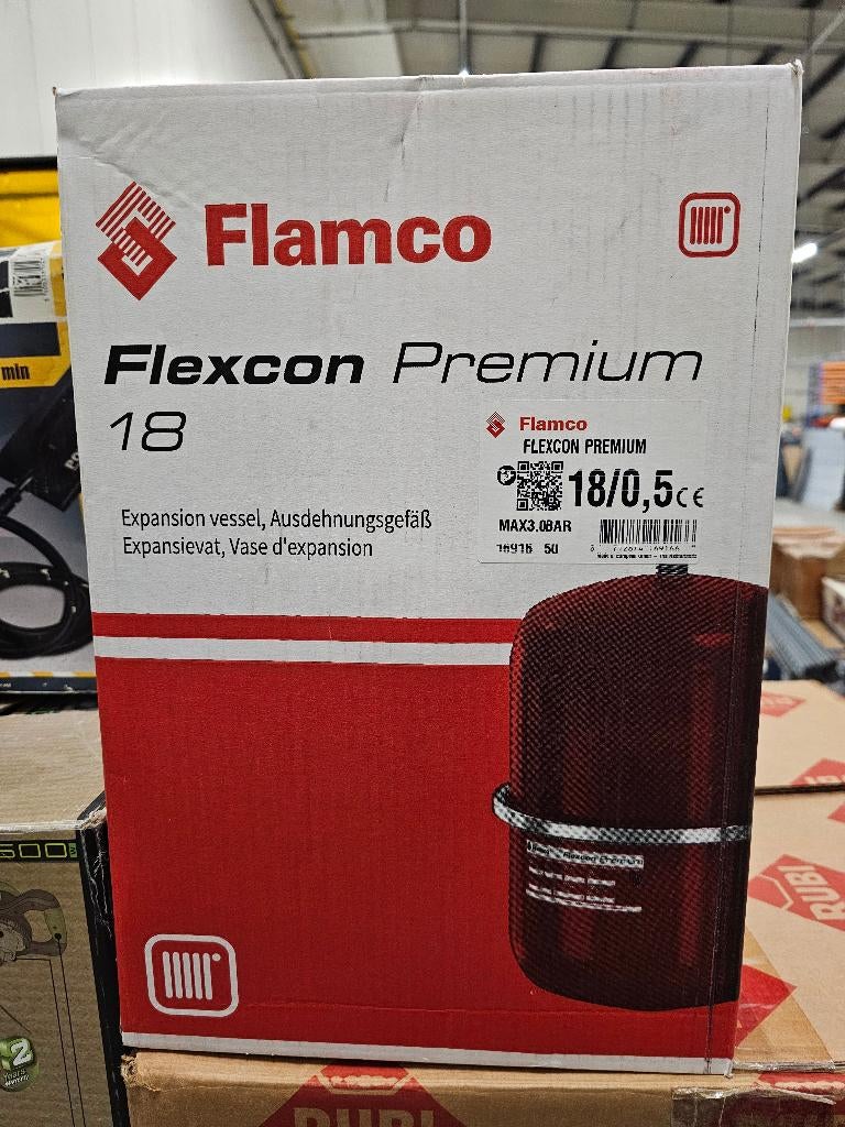 Flamco Flexcon Expansievat 18/0,5, 30 tot 80 cm, Overige typen, Nieuw, Minder dan 60 cm
