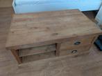 Teak houten salontafel met 4* lades, Ophalen of Verzenden