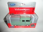 Welly - Volkswagen T1 Dubbele Cabine (Soft-Top) (groen) 1:36, Ophalen of Verzenden, Nieuw, Auto