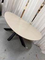 160 x 110 cm beige creme organische kiezel eettafel, Ophalen, 100 tot 150 cm, 200 cm of meer, Zo goed als nieuw
