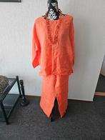 Falaria mooi linnen set broek met blouse, Kleding | Dames, Falaria, Maat 42/44 (L), Oranje, Ophalen of Verzenden