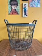 Vintage/ industriële draad mand, grijs, Overige materialen, Mand, Rond, ?