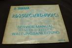 Yamaha RD250 RD400 C 1976 motorcycle service manual RD 250, Ophalen of Verzenden, Yamaha