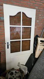 Binnendeur met glas, Doe-het-zelf en Verbouw, Deuren en Horren, Ophalen, Gebruikt, 80 tot 100 cm, Binnendeur
