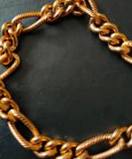 Amerik goud double schakel armband.
21 cm maar door middel o, Ophalen of Verzenden, Nieuw, Goud, Goud